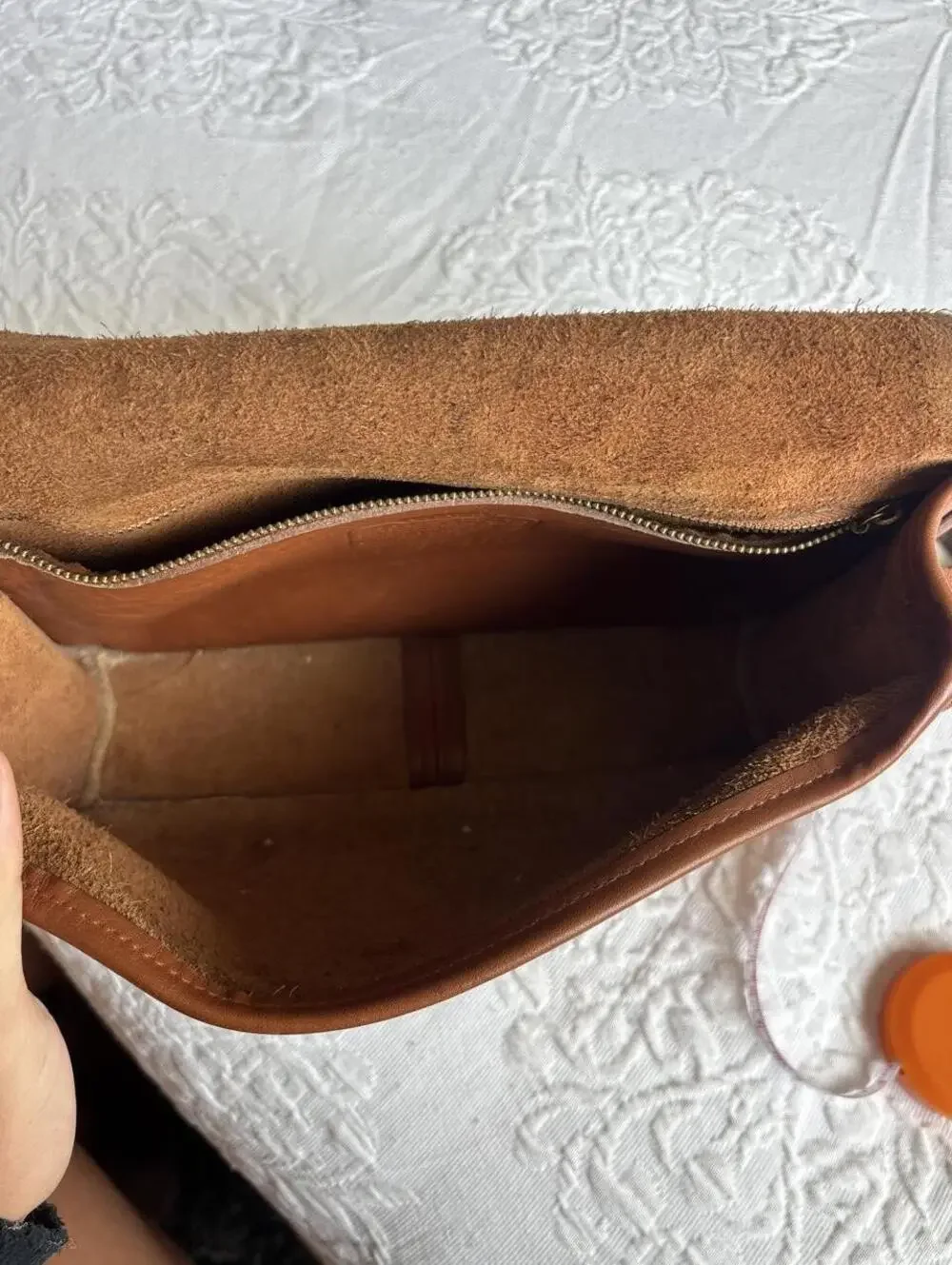 Vintage Coach Ridgefield Flap Crossbody Bag - British Tan  Style 9812